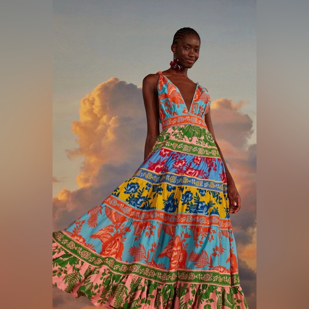 FARM Rio Lace Garden Mix Maxi
